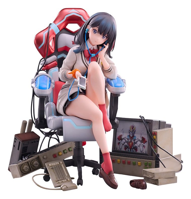 SSSS. Gridman Universe BiCute Bunnies PVC Figure Rikka Takarada Gaming Chair Ver. 19 cm