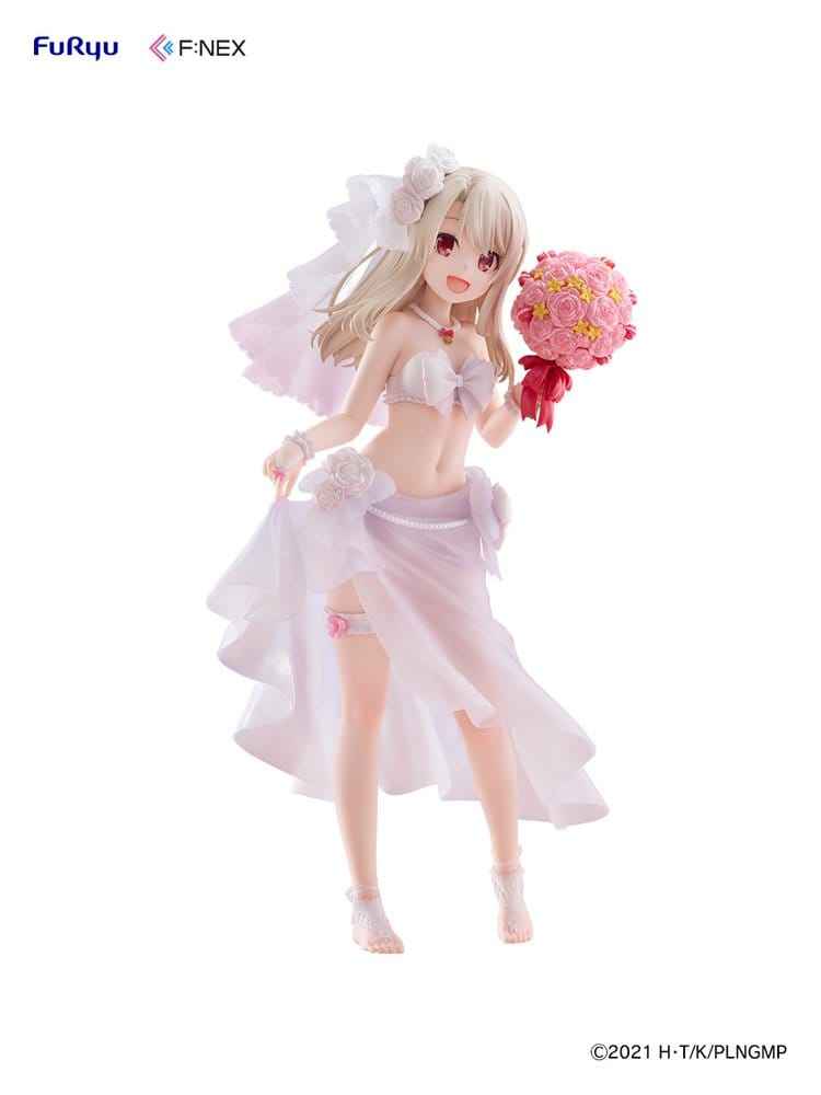 Fate/kaleid liner Prisma Illya: Licht - The Nameless Girl F:NEX PVC-figur 1/7 Illyasviel von Einzbern Brudbaddräkt Ver. 21 cm