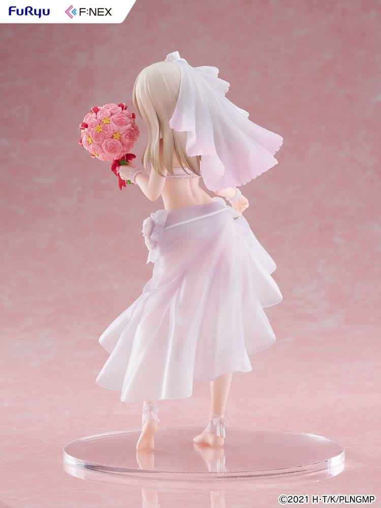 Fate/kaleid liner Prisma Illya: Licht - The Nameless Girl F:NEX PVC-figur 1/7 Illyasviel von Einzbern Brudbaddräkt Ver. 21 cm