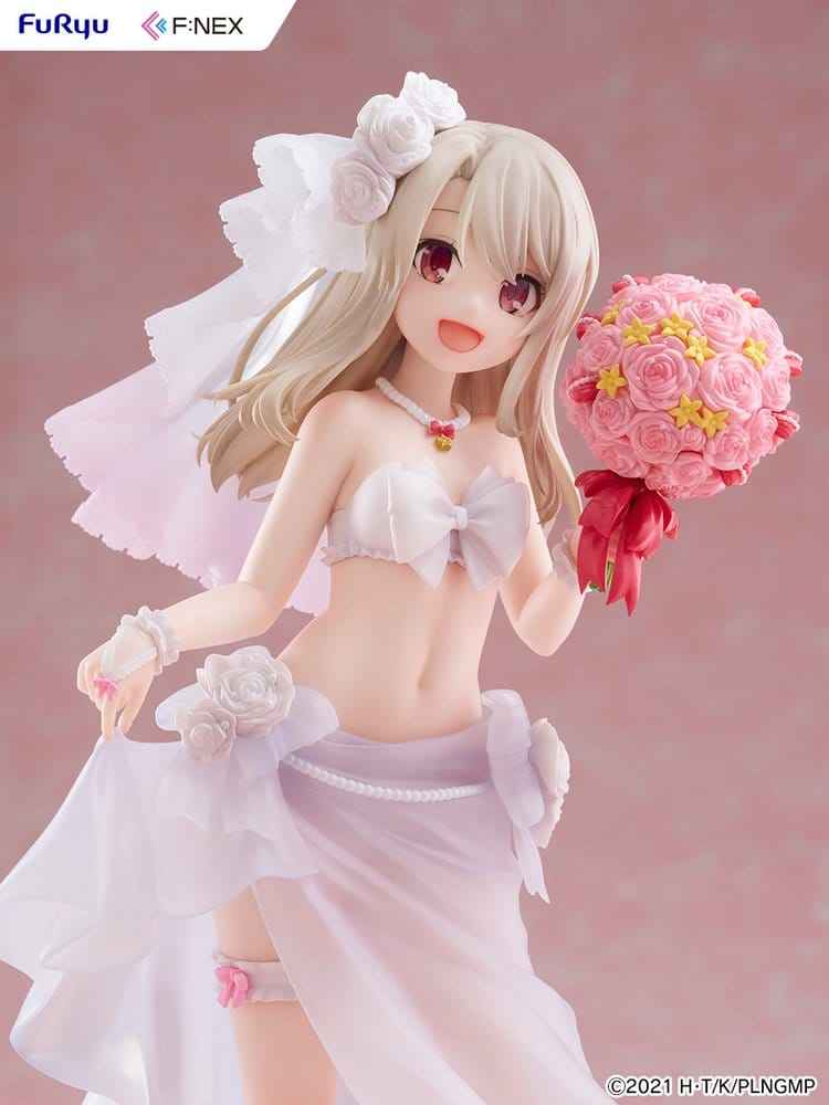 Fate/kaleid liner Prisma Illya: Licht - The Nameless Girl F:NEX PVC-figur 1/7 Illyasviel von Einzbern Brudbaddräkt Ver. 21 cm