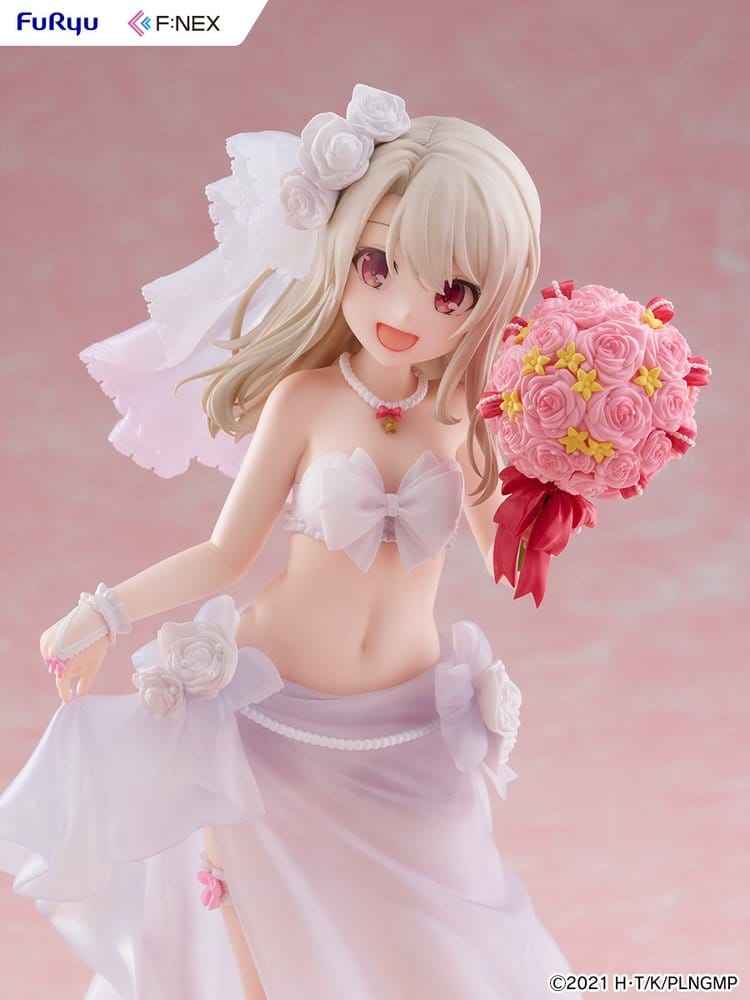 Fate/kaleid liner Prisma Illya: Licht - The Nameless Girl F:NEX PVC-figur 1/7 Illyasviel von Einzbern Brudbaddräkt Ver. 21 cm