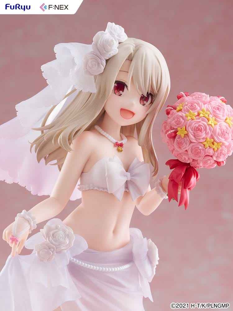 Fate/kaleid liner Prisma Illya: Licht - The Nameless Girl F:NEX PVC-figur 1/7 Illyasviel von Einzbern Brudbaddräkt Ver. 21 cm