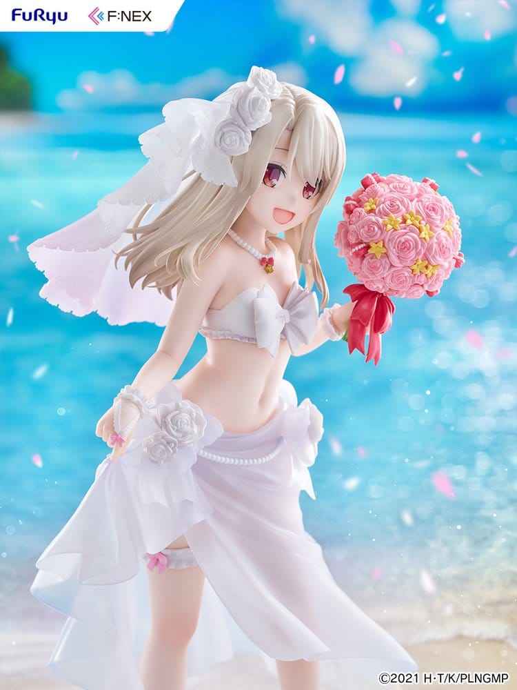 Fate/kaleid liner Prisma Illya: Licht - The Nameless Girl F:NEX PVC-figur 1/7 Illyasviel von Einzbern Brudbaddräkt Ver. 21 cm
