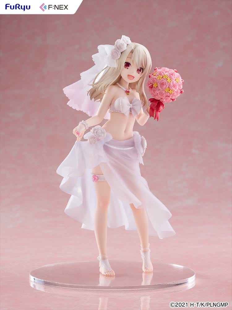 Fate/kaleid liner Prisma Illya: Licht - The Nameless Girl F:NEX PVC-figur 1/7 Illyasviel von Einzbern Brudbaddräkt Ver. 21 cm