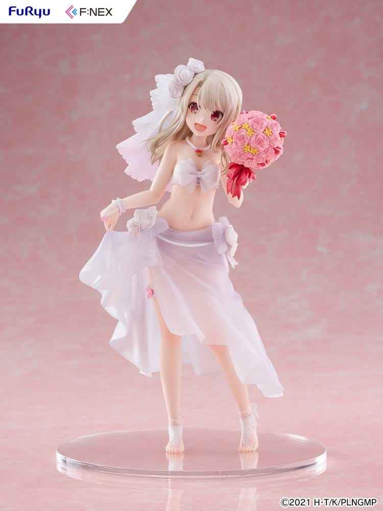 Fate/kaleid liner Prisma Illya: Licht - The Nameless Girl F:NEX PVC-figur 1/7 Illyasviel von Einzbern Brudbaddräkt Ver. 21 cm