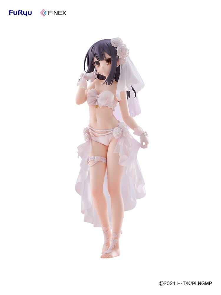 Fate/kaleid liner Prisma Illya: Licht - The Nameless Girl F:NEX PVC-figur 1/7 Miyu Edelfelt Brudbaddräktsversion 21 cm