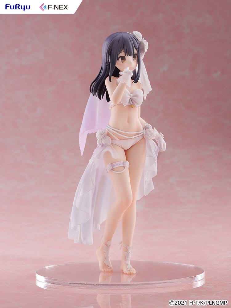 Fate/kaleid liner Prisma Illya: Licht - The Nameless Girl F:NEX PVC-figur 1/7 Miyu Edelfelt Brudbaddräktsversion 21 cm