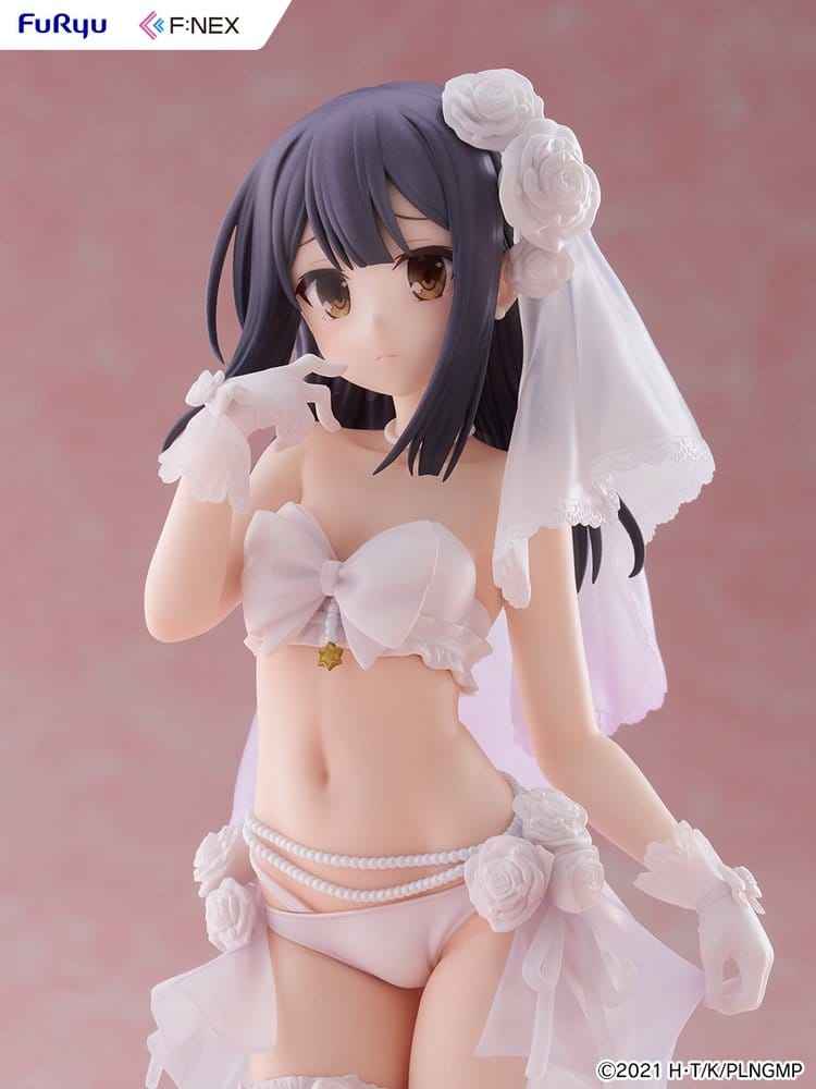 Fate/kaleid liner Prisma Illya: Licht - The Nameless Girl F:NEX PVC-figur 1/7 Miyu Edelfelt Brudbaddräktsversion 21 cm