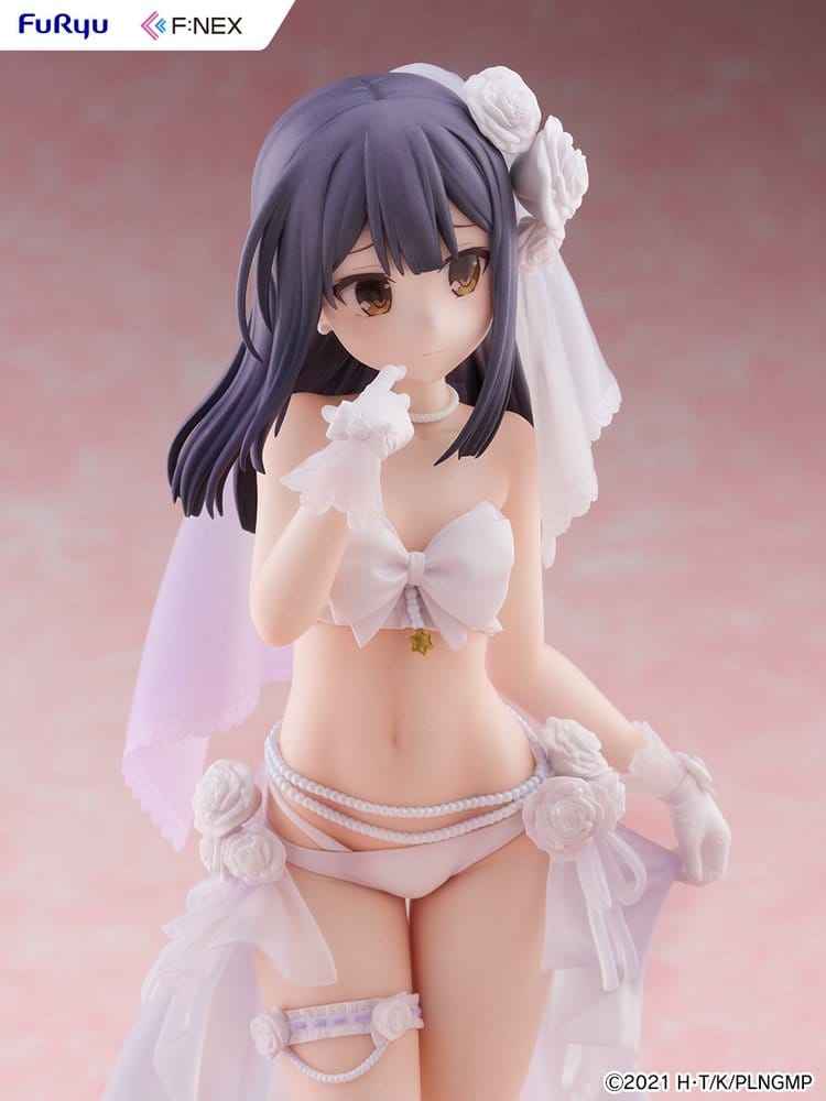 Fate/kaleid liner Prisma Illya: Licht - The Nameless Girl F:NEX PVC-figur 1/7 Miyu Edelfelt Brudbaddräktsversion 21 cm