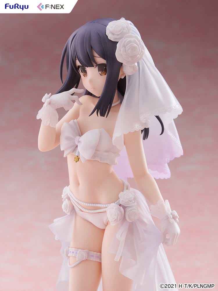 Fate/kaleid liner Prisma Illya: Licht - The Nameless Girl F:NEX PVC-figur 1/7 Miyu Edelfelt Brudbaddräktsversion 21 cm