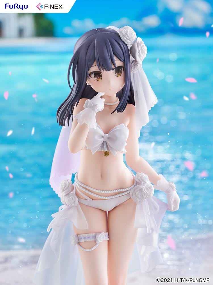 Fate/kaleid liner Prisma Illya: Licht - The Nameless Girl F:NEX PVC-figur 1/7 Miyu Edelfelt Brudbaddräktsversion 21 cm
