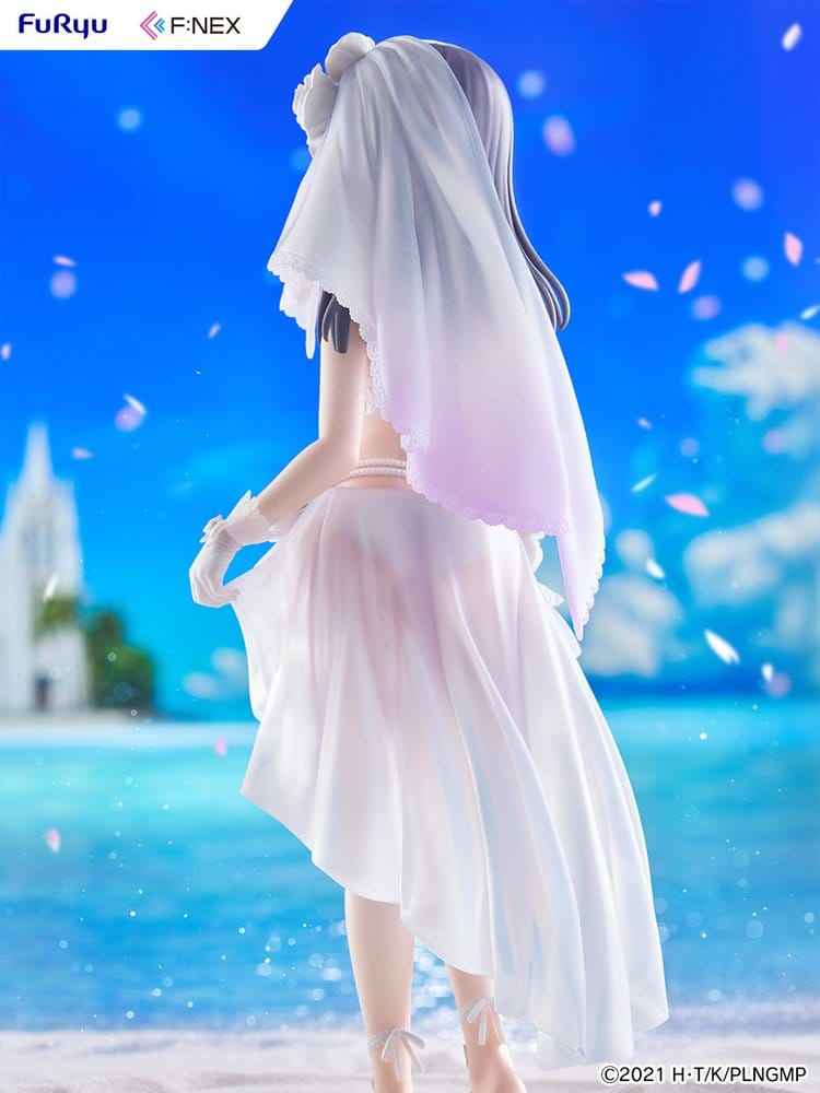 Fate/kaleid liner Prisma Illya: Licht - The Nameless Girl F:NEX PVC-figur 1/7 Miyu Edelfelt Brudbaddräktsversion 21 cm
