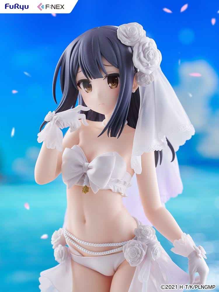 Fate/kaleid liner Prisma Illya: Licht - The Nameless Girl F:NEX PVC-figur 1/7 Miyu Edelfelt Brudbaddräktsversion 21 cm