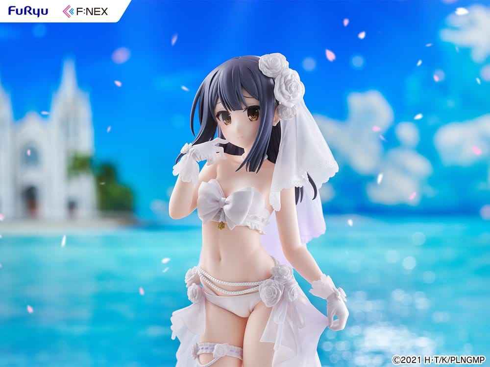 Fate/kaleid liner Prisma Illya: Licht - The Nameless Girl F:NEX PVC-figur 1/7 Miyu Edelfelt Brudbaddräktsversion 21 cm