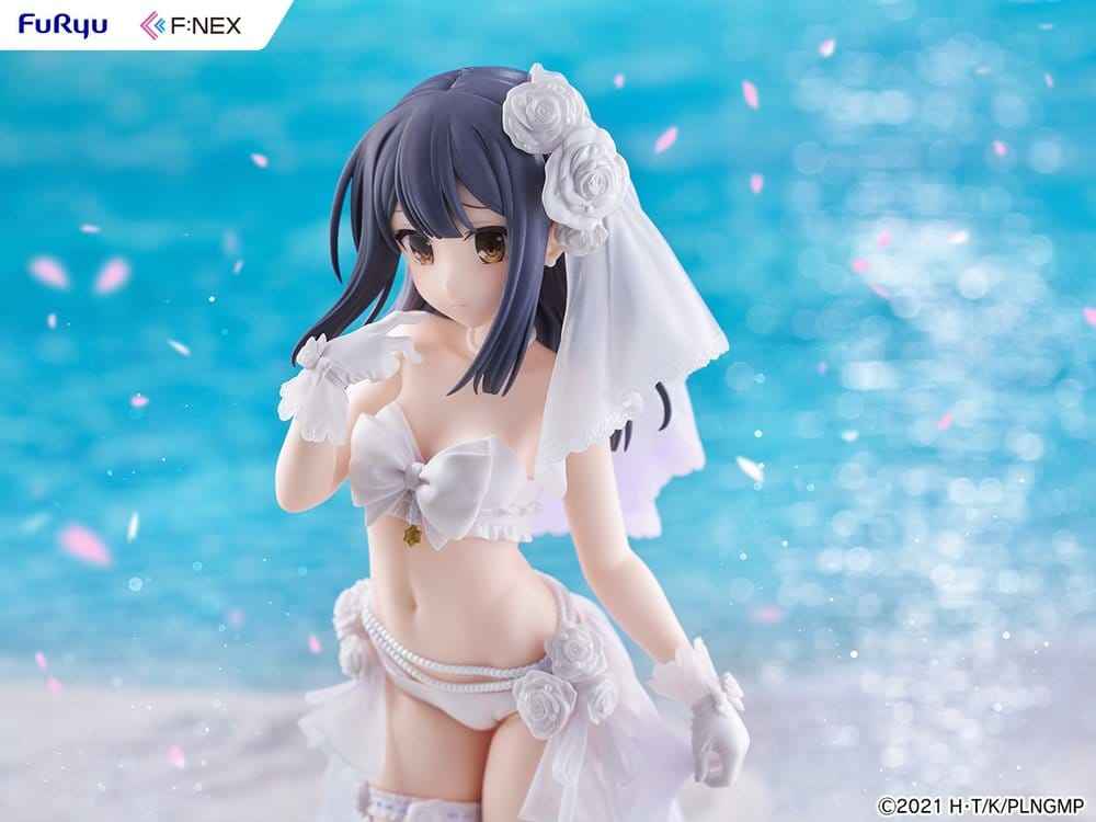 Fate/kaleid liner Prisma Illya: Licht - The Nameless Girl F:NEX PVC-figur 1/7 Miyu Edelfelt Brudbaddräktsversion 21 cm