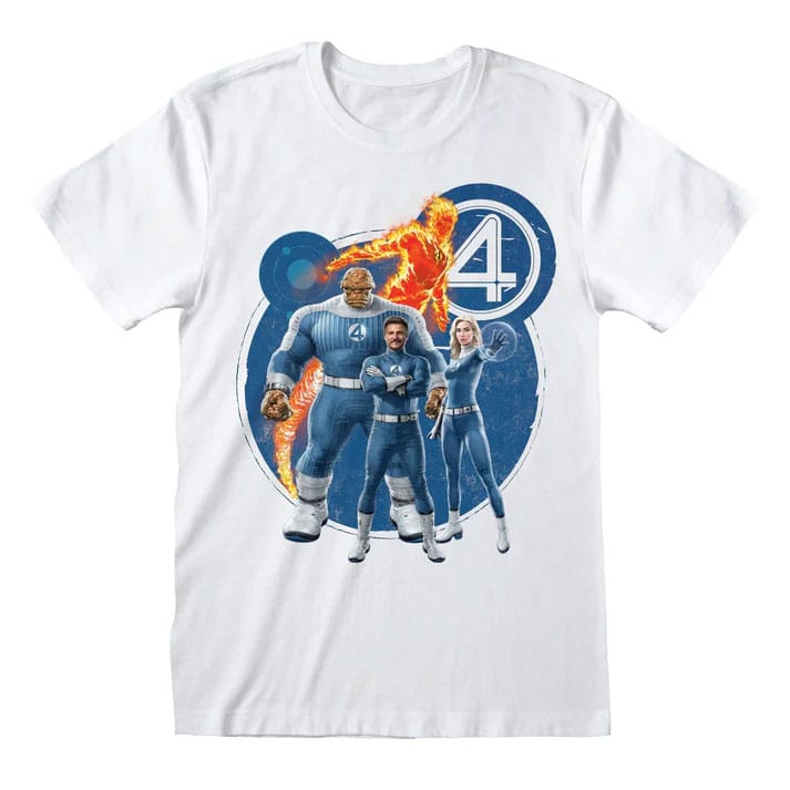 Fantastic 4 T-shirt Grupp Storlek S - Hög Kvalitet och Officiellt Licensierad Heroes Inc