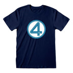 Fantastic 4 T-Shirt Emblem Stl XL - Hög Kvalitet och Officiellt Licensierad Heroes Inc