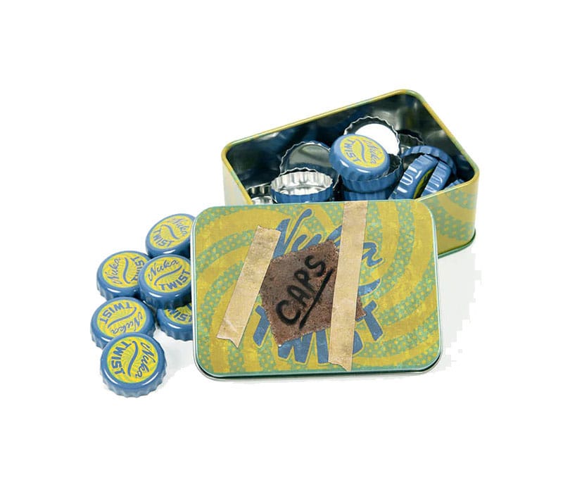 Fallout Bottle Caps Series Replica Collectib Tin DEVplus