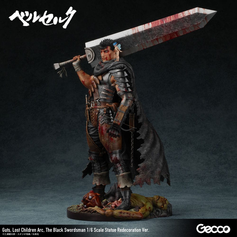 Berserk Figur 1/6 Guts Lost Children Arc The Black Swordsman Redecoration Ver. 38 cm Gecco
