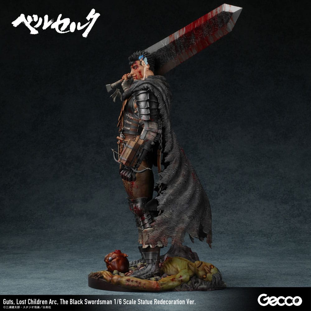Berserk Figur 1/6 Guts Lost Children Arc The Black Swordsman Redecoration Ver. 38 cm Gecco