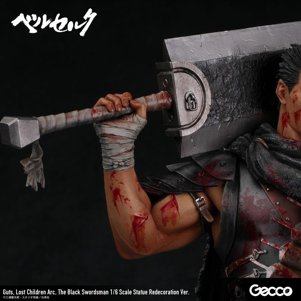 Berserk Figur 1/6 Guts Lost Children Arc The Black Swordsman Redecoration Ver. 38 cm Gecco