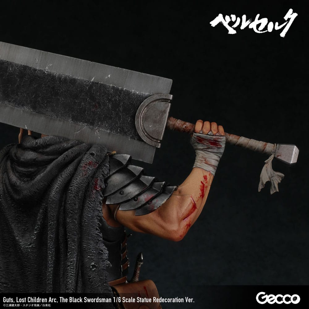 Berserk Figur 1/6 Guts Lost Children Arc The Black Swordsman Redecoration Ver. 38 cm Gecco