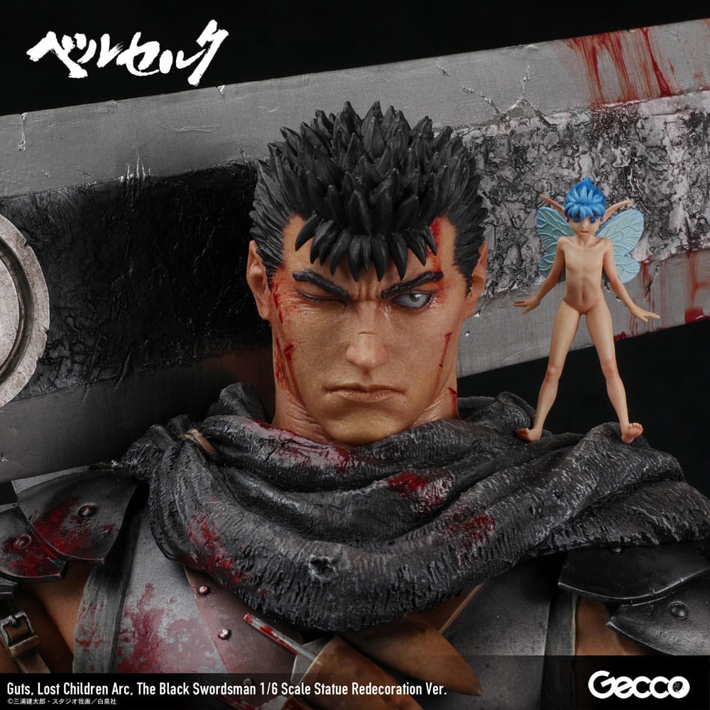 Berserk Figur 1/6 Guts Lost Children Arc The Black Swordsman Redecoration Ver. 38 cm Gecco