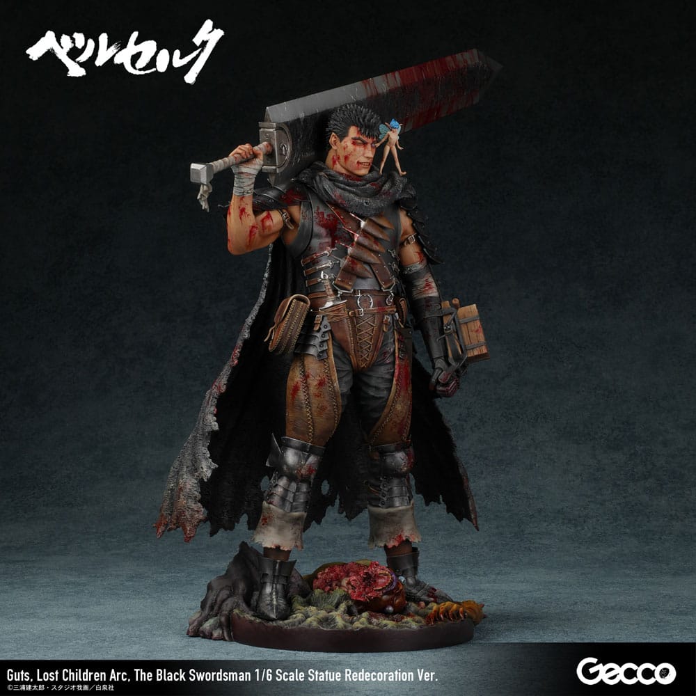 Berserk Figur 1/6 Guts Lost Children Arc The Black Swordsman Redecoration Ver. 38 cm Gecco