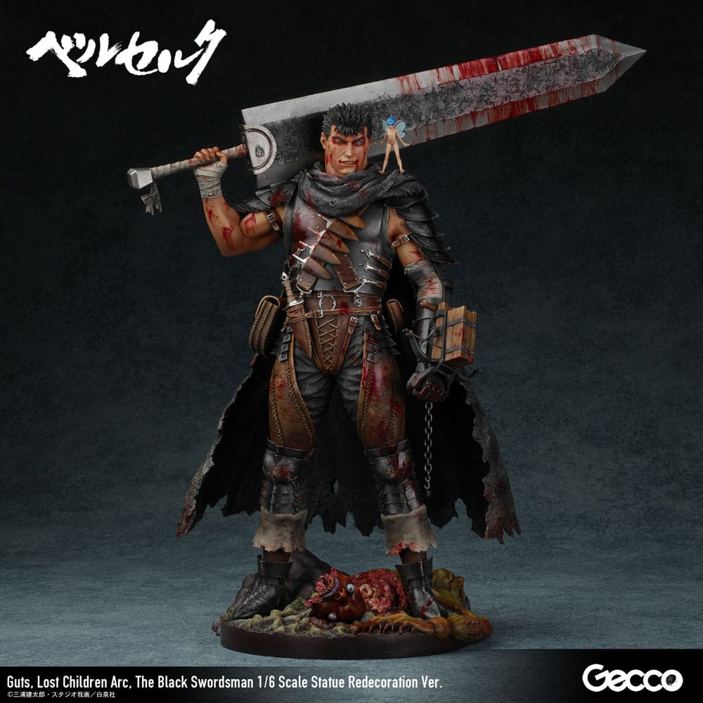 Berserk Figur 1/6 Guts Lost Children Arc The Black Swordsman Redecoration Ver. 38 cm Gecco