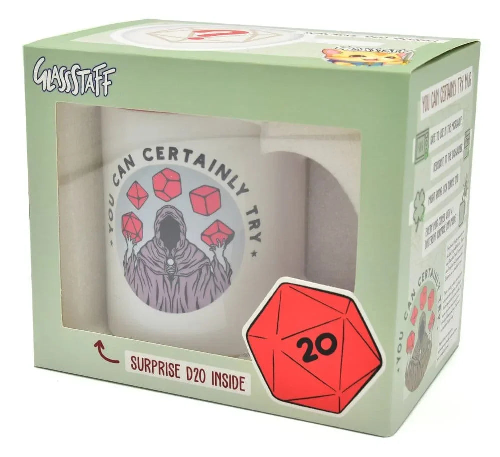Glassstaff Presentset Mug & Tärning D20 Glassstaff