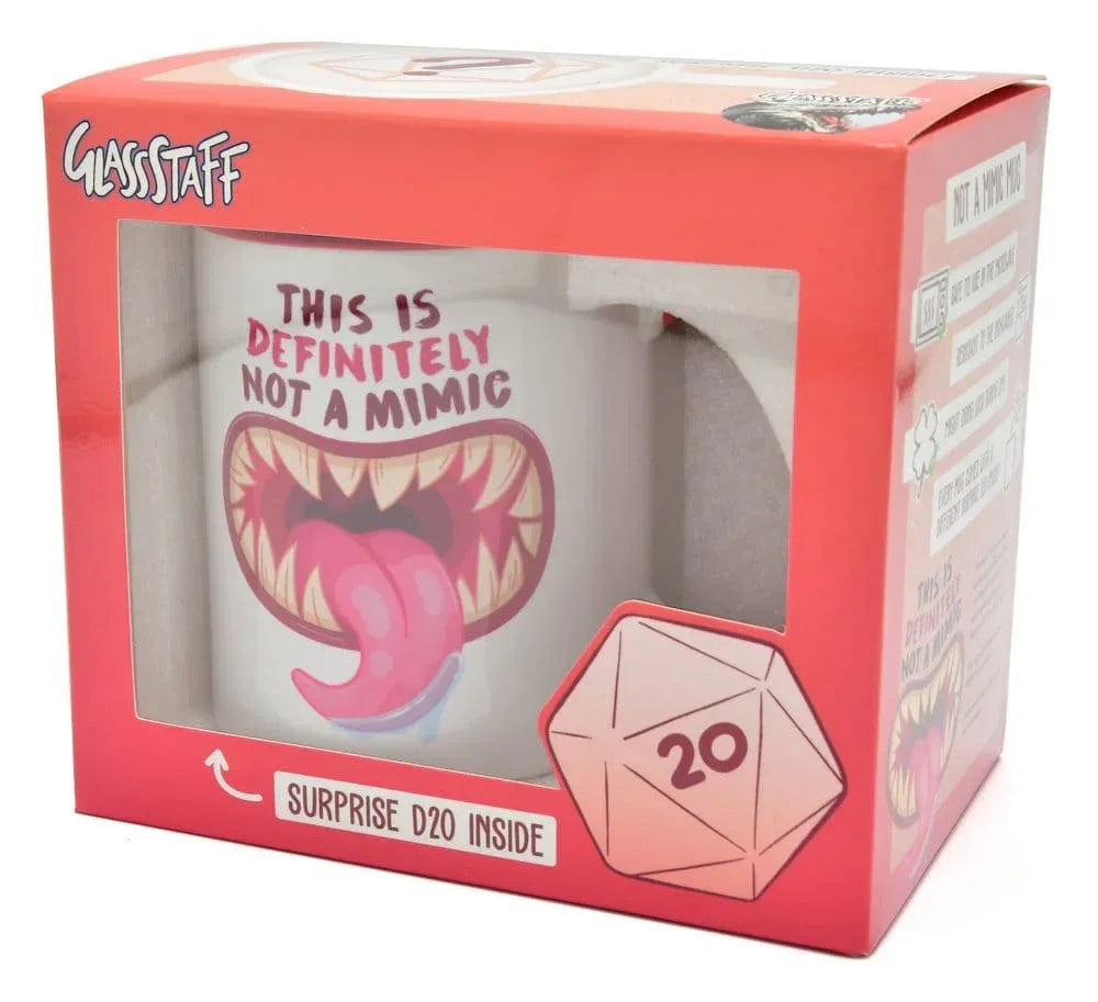 Glassstaff Presentset med Mugg & Tärning D20 - Inte en Mimic Glassstaff