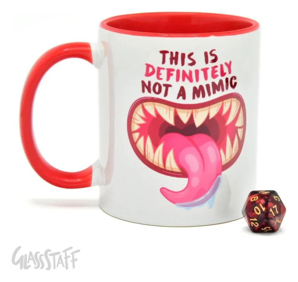 Glassstaff Presentset med Mugg & Tärning D20 - Inte en Mimic Glassstaff