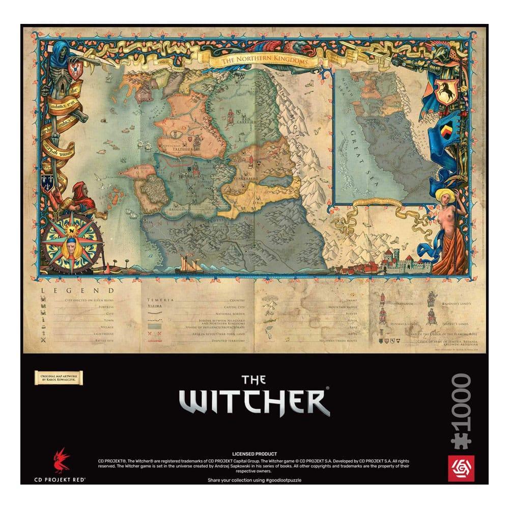 The Witcher 3 Gaming Pussel: De Norra Kungadömena (1000 bitar) Good Loot