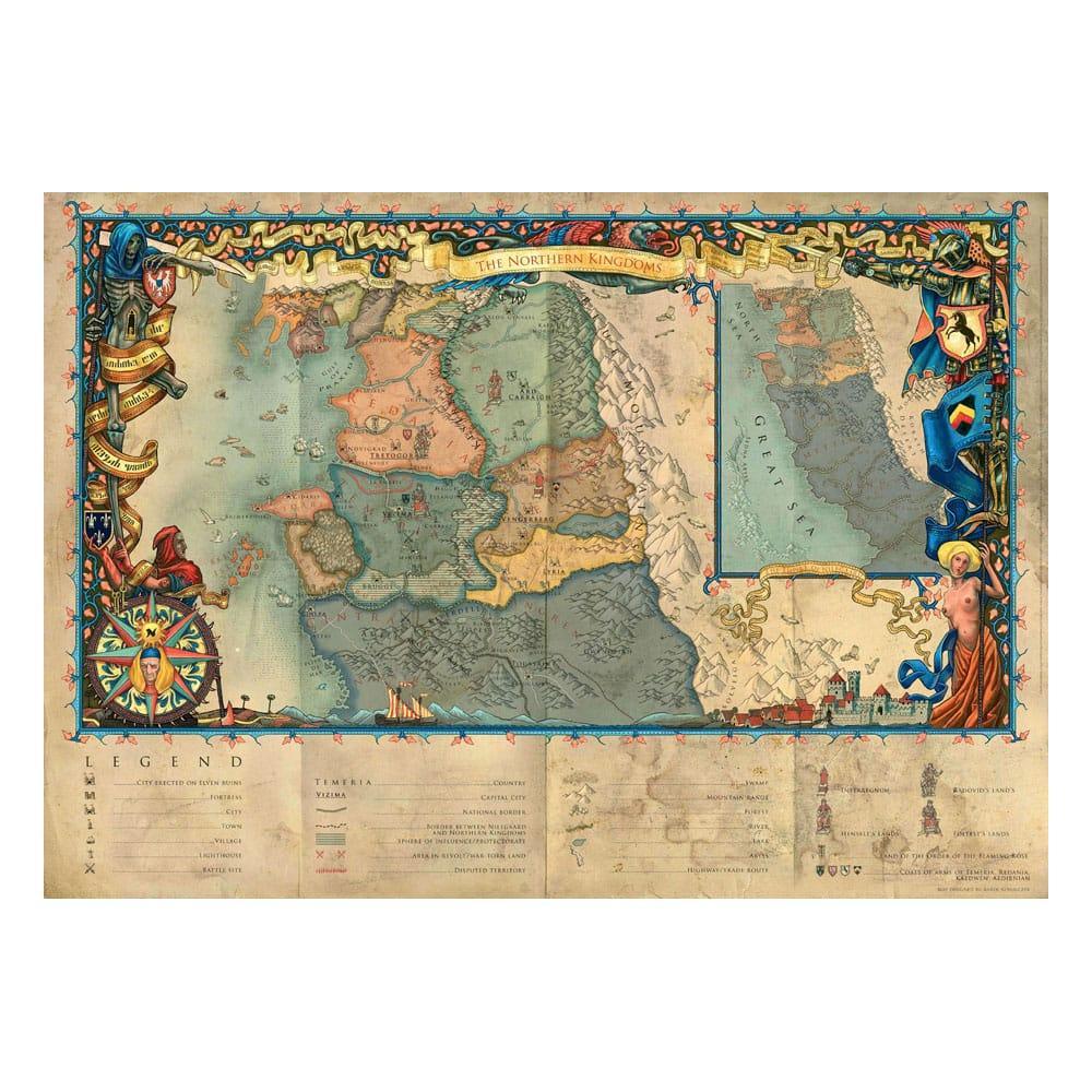 The Witcher 3 Gaming Pussel: De Norra Kungadömena (1000 bitar) Good Loot