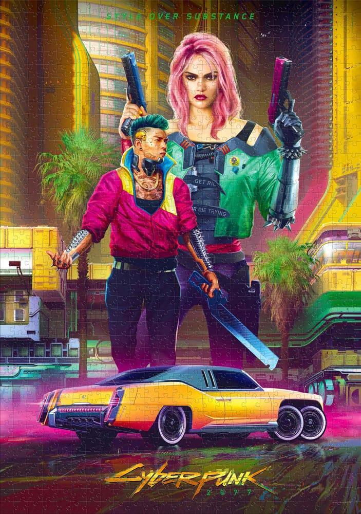 Cyberpunk 2077 Pussel i Kitschstil (1000 bitar) Good Loot