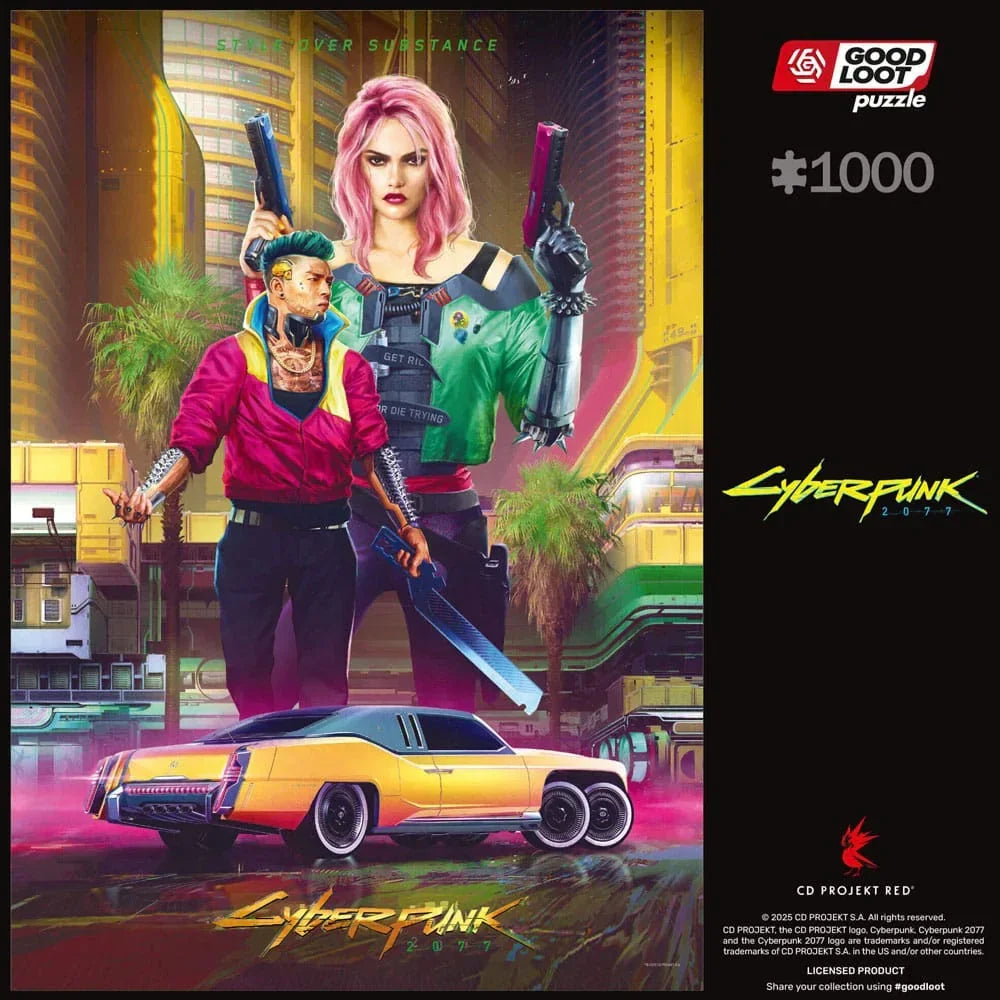 Cyberpunk 2077 Pussel i Kitschstil (1000 bitar) Good Loot