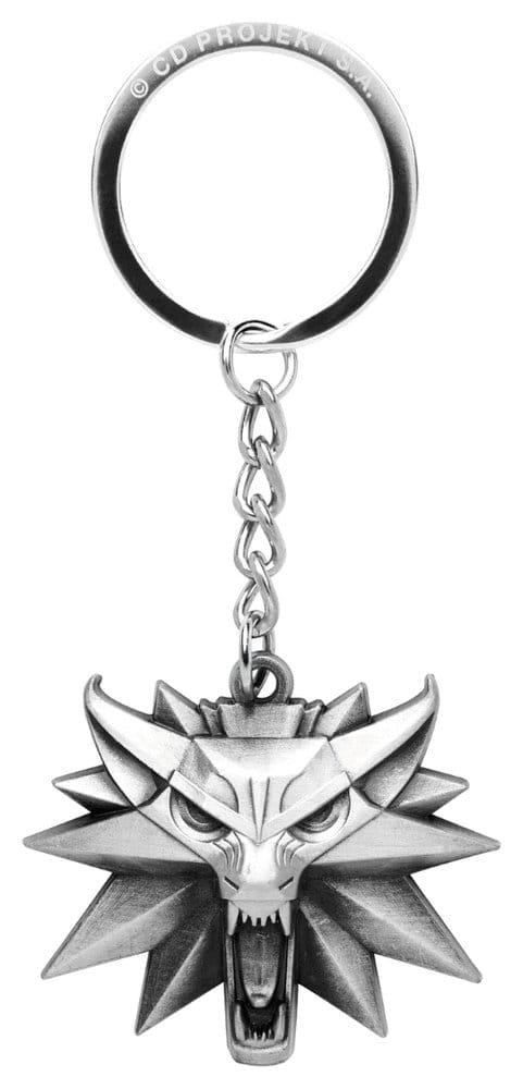 The Witcher 3 Keychain with Wolf Medallion