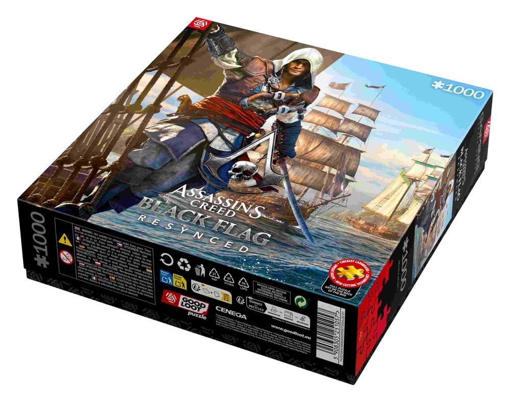 Assassin's Creed Black Flag pussel med 1000 bitar, officiellt licensierat