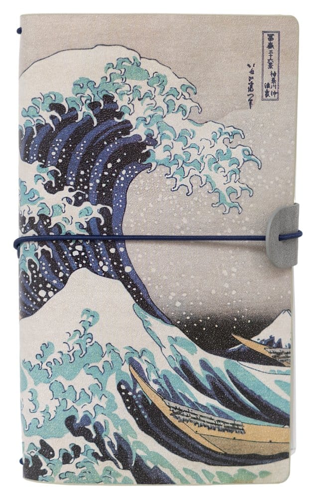 Hokusai Resedagbok Den Stora Vågen i Kanagawa 20 cm