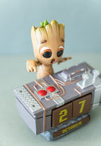 Marvel 3D Evig Kalender Groot Dödsknapp 12 cm