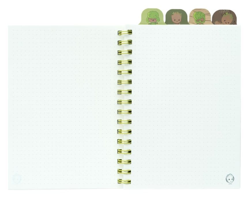 Marvel Project Anteckningsblock Groot A5 - Anteckningsblock med 80 blad och Wire-O bindning
