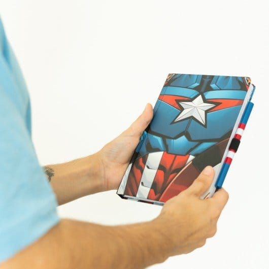 Marvel Captain America Premium Anteckningsblock med Penna Uniform A5