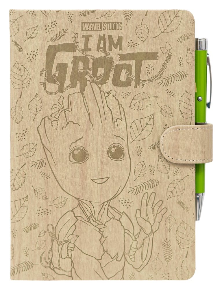 Marvel Premium Anteckningsblock med Projektor Pen Groot A5