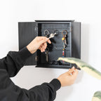 Nyckelhållare Sagan om Ringen Durins Dörrar – väggmonterad nyckelhylla med 6 krokar och lysande tryck