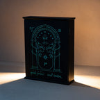 Nyckelhållare Sagan om Ringen Durins Dörrar – väggmonterad nyckelhylla med 6 krokar och lysande tryck