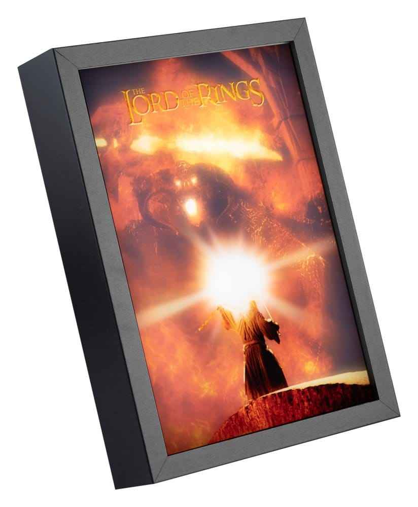 Herrarna från Ringen Inramad LED-panel 28 x 20 cm