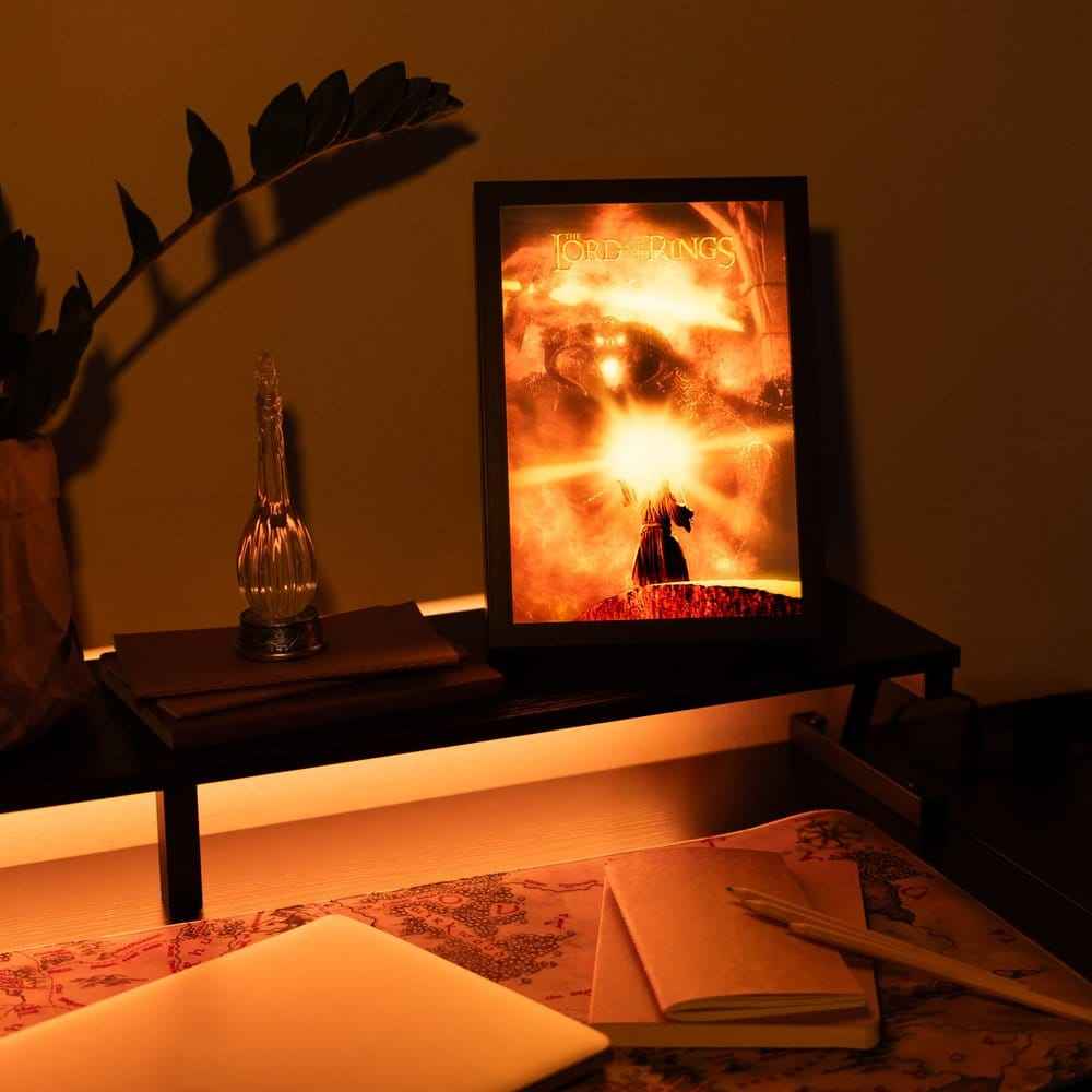 Herrarna från Ringen Inramad LED-panel 28 x 20 cm