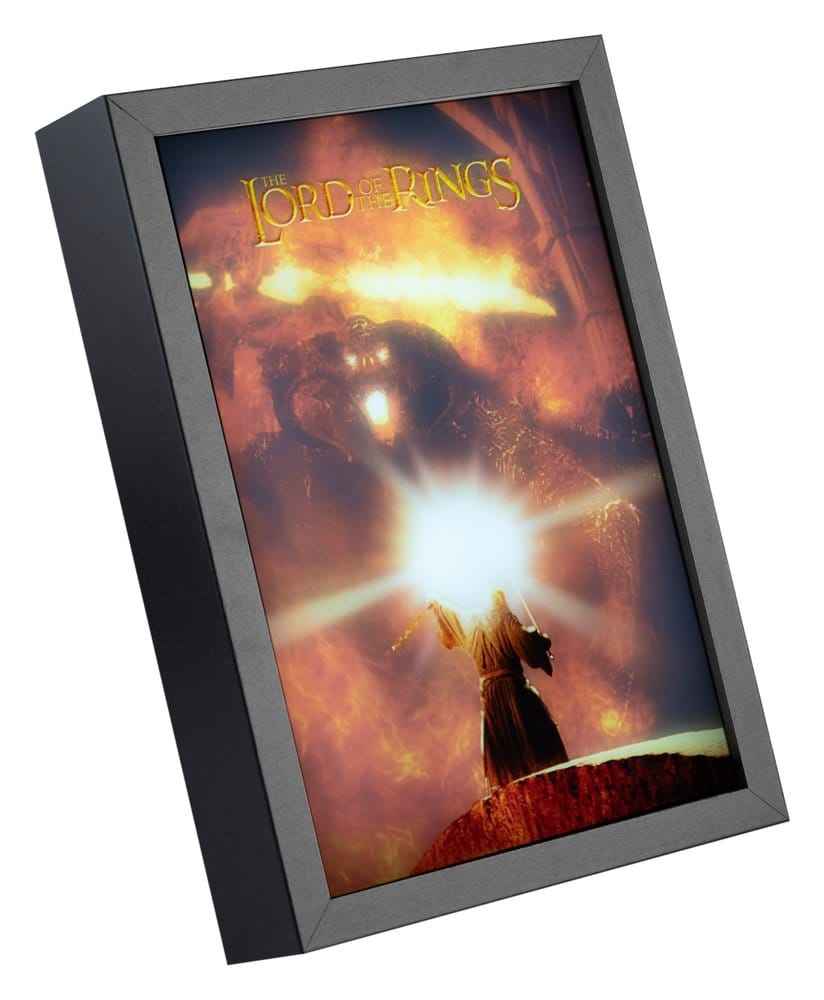 Herrarna från Ringen Inramad LED-panel 28 x 20 cm