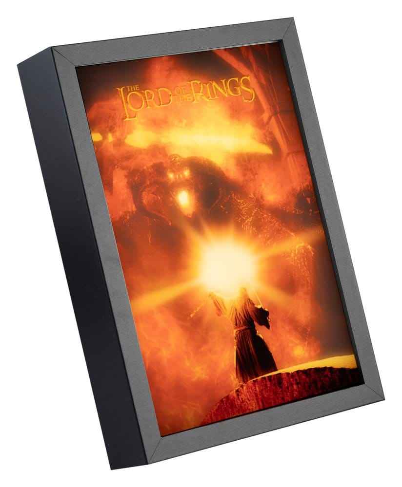 Herrarna från Ringen Inramad LED-panel 28 x 20 cm