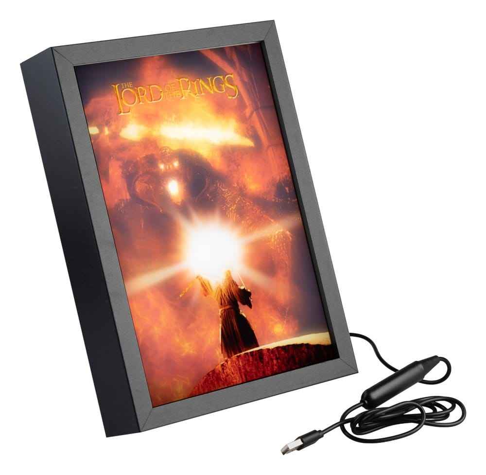 Herrarna från Ringen Inramad LED-panel 28 x 20 cm